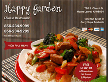 Tablet Screenshot of happygardenchinesenj.com